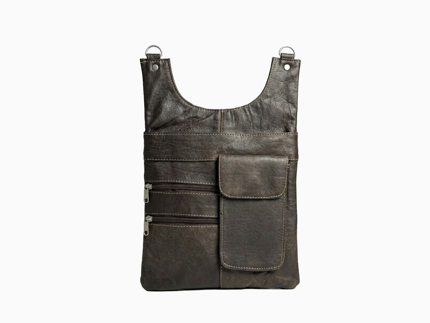 Zip Satchel with Pocket