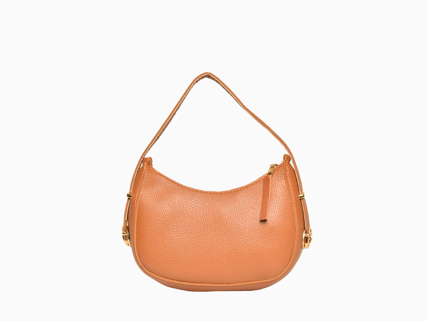 Small Moon Bag in Brown - Shoulder Bags by Amora Bags
