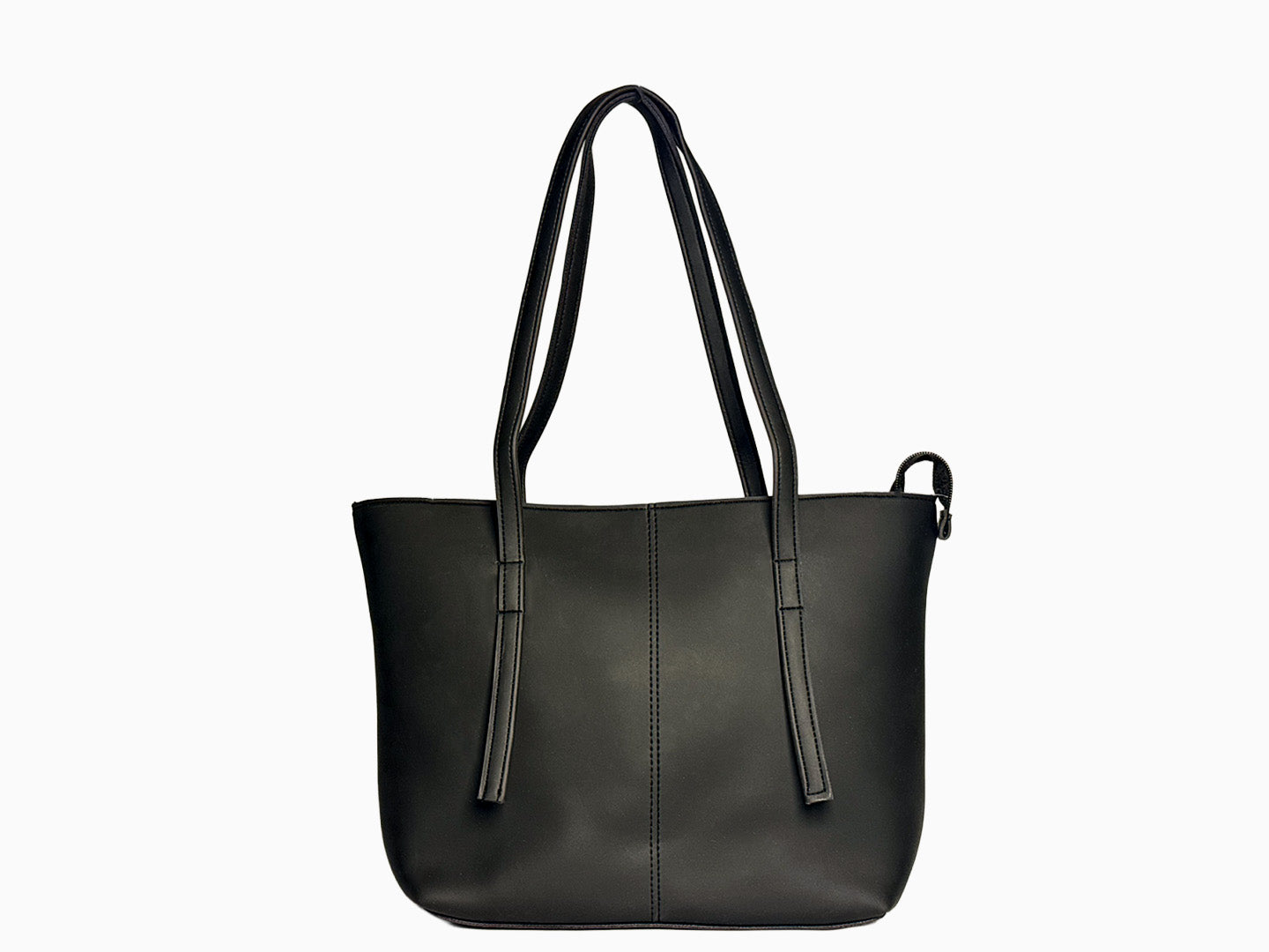 Double Stitch in Black - Tote Bags by Amora Bags