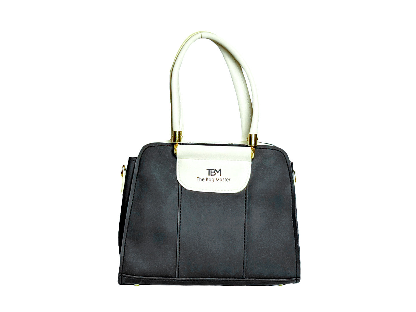 TBM Square Handbag in Black/White - Handbags by Amora Bags