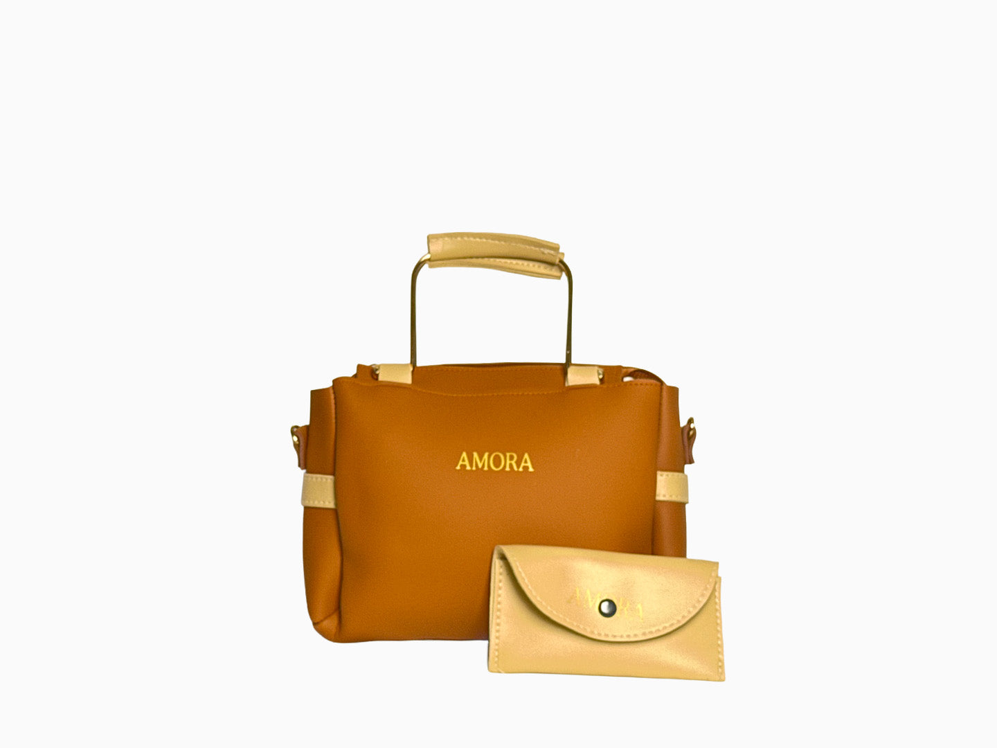 Amora Square Handbag in Rust - Handbags by Amora Bags