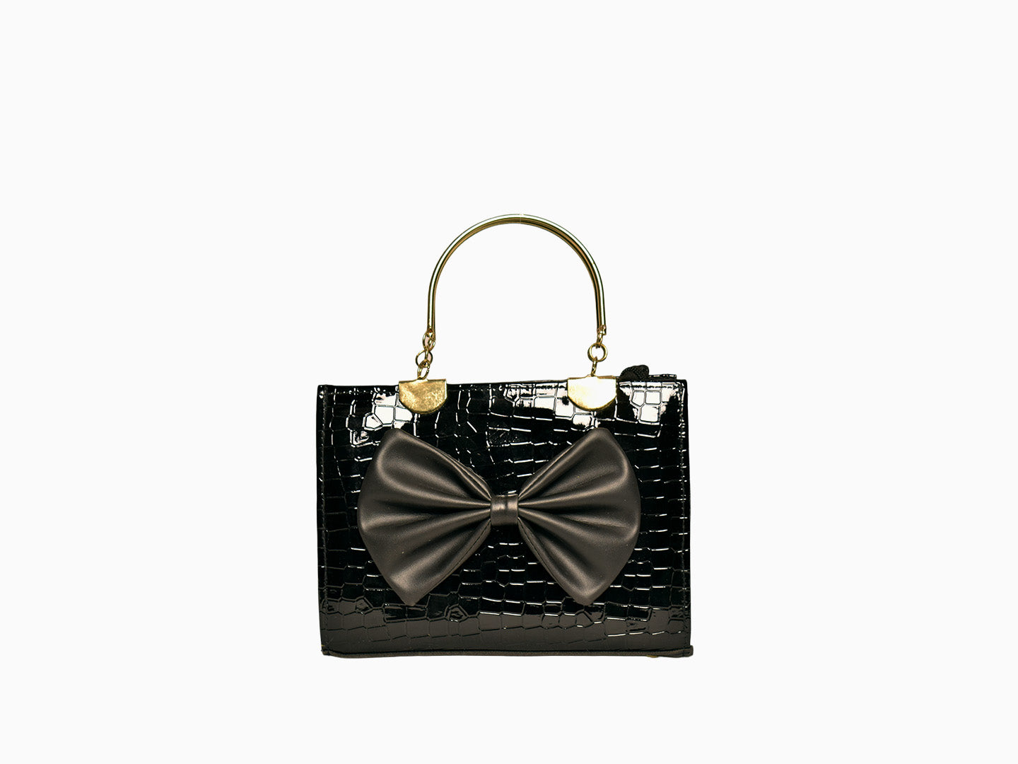 Big Bow in Black - Crossbody Bags by Amora Bags