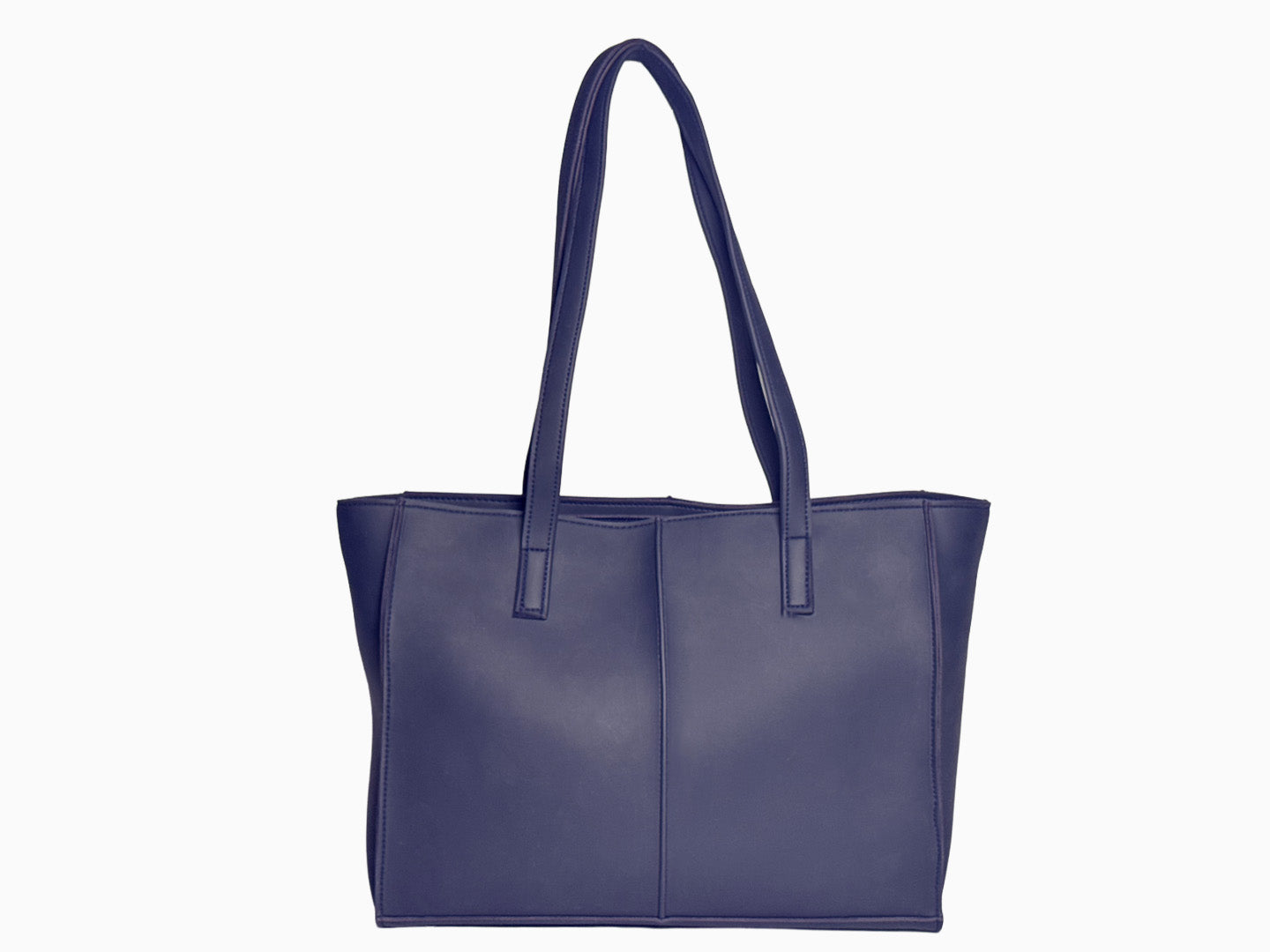 Thick Middle Line in Navy - Tote Bags by Amora Bags