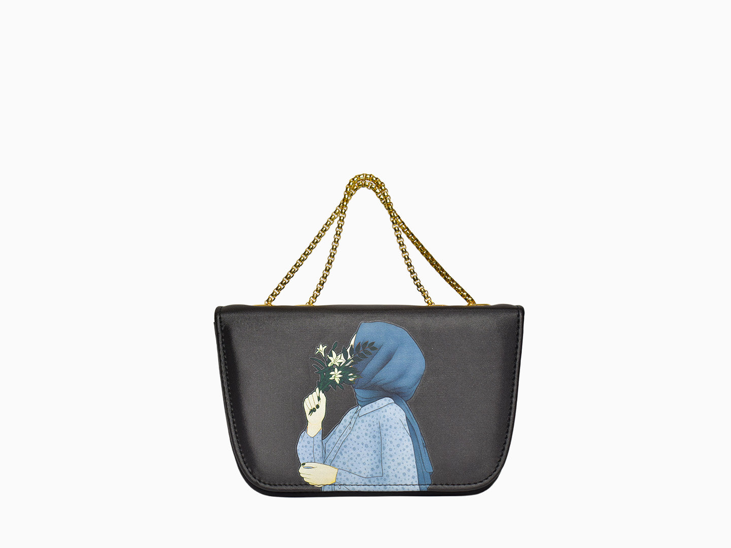 Hijabi Flap in Dark Grey - Crossbody Bags by Amora Bags