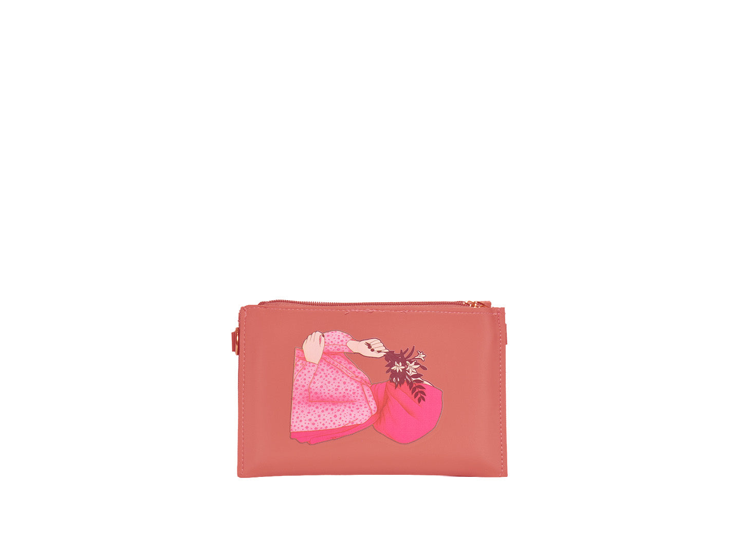 Hijabi 3 Zips in Pink - Crossbody Bags by Amora Bags