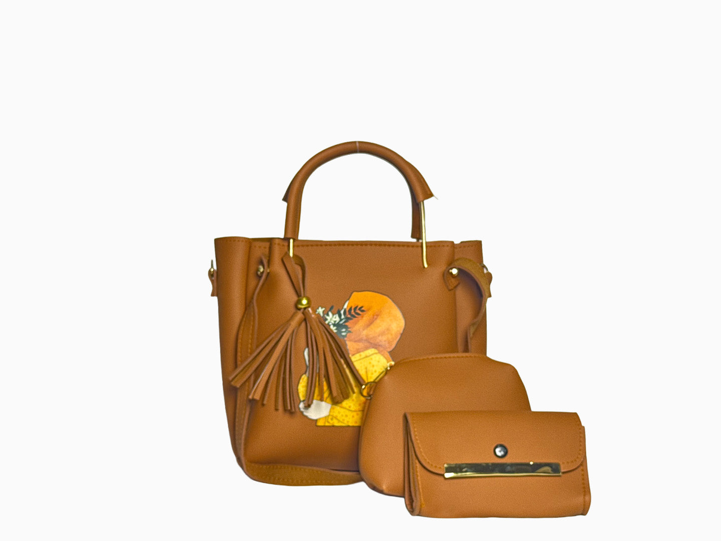 Hijabi Tassle in Brown - Handbags by Amora Bags